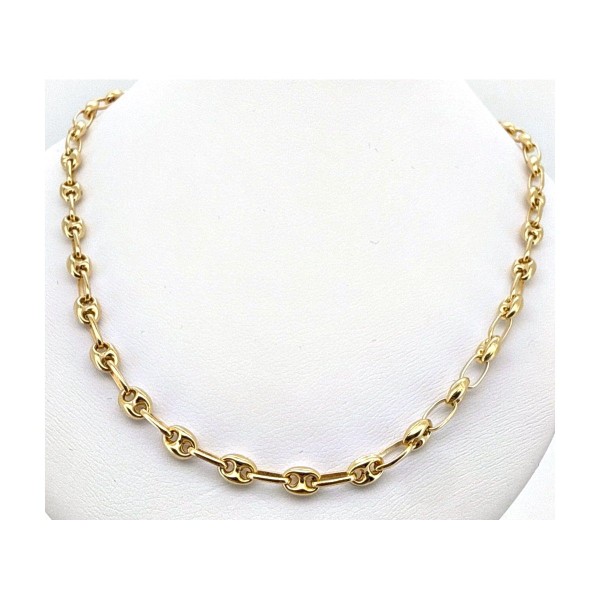 Cadena calabrote de oro 18k 60 cm
